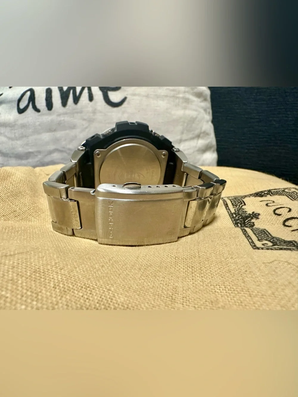 Vtg Casio G-Shock G-Steel GST-W110D Stainless Steel Band Analog-Digital Watch